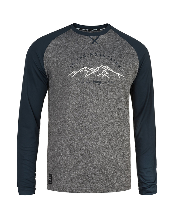 Long Sleeve Jersey Mount melange-navy