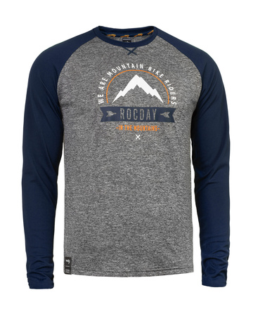Long sleeve MOUNT melange-dark blue