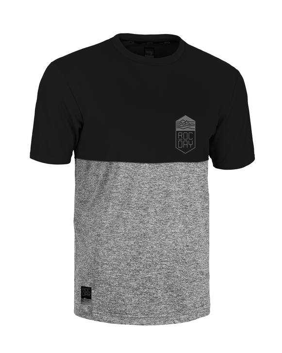 Short sleeve jersey Double V2 black-melange