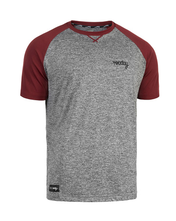 Short sleeve jersey PARK PROMO melange-dark red