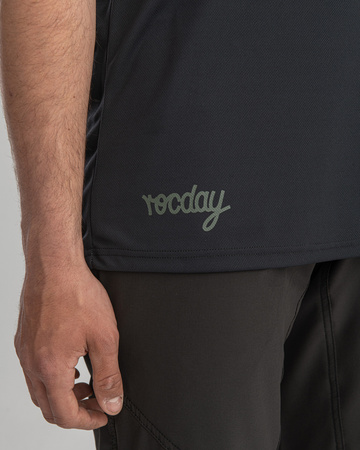 Jersey z krótkim rękawem DOUBLE zielony-czarny