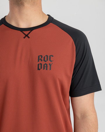 kurzarmtrikot PARK rot–schwartz