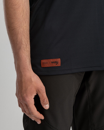 Jersey z krótkim rękawem ROOST czarny-czerwony