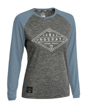 Jersey LINE WMN melange-slate gray