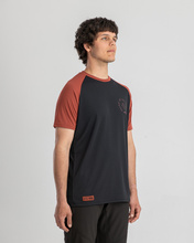 Jersey z krótkim rękawem ROOST czarny-czerwony