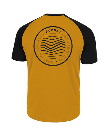 Short sleeve jersey GRAVEL black-yellow