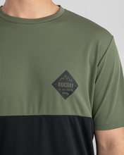 Jersey z krótkim rękawem DOUBLE zielony-czarny