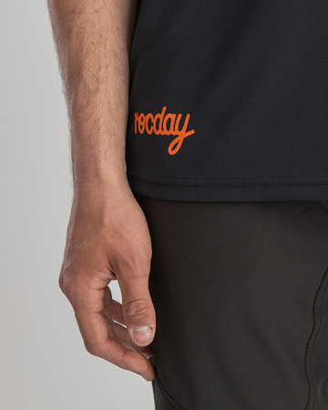 Jersey z krótkim rękawem Double POMARAŃCZOWY-CZARNY