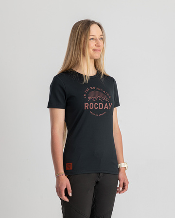 Jersey z krótkim rękawem MONTY WMN czarno-czerwona