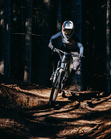 Jersey LINE WMN melange-burgundy