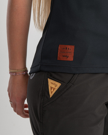 Jersey z krótkim rękawem MONTY WMN czarno-czerwona