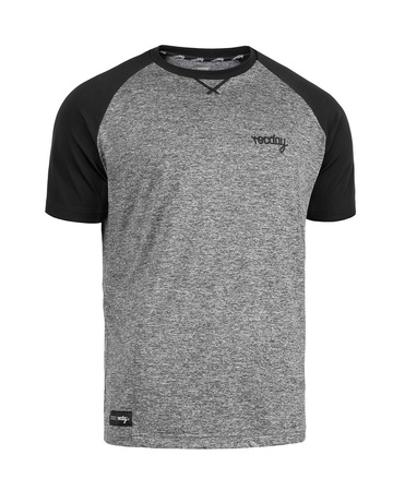 T-shirt PARK PROMO melanż-czarny